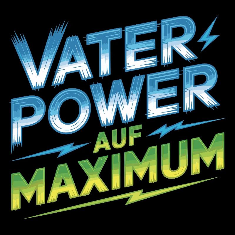 Vaterpower Auf Maximum Väter Papa Kinder Geschenk