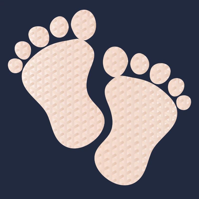 empreintes de bébé mignon