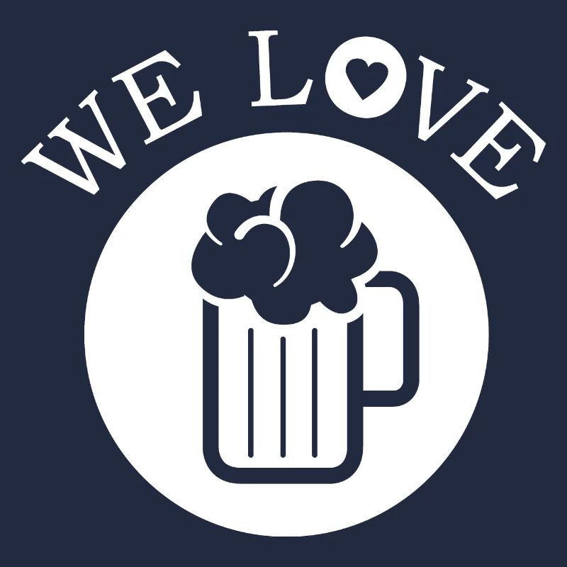 we love beer beer mug icon illustration logo