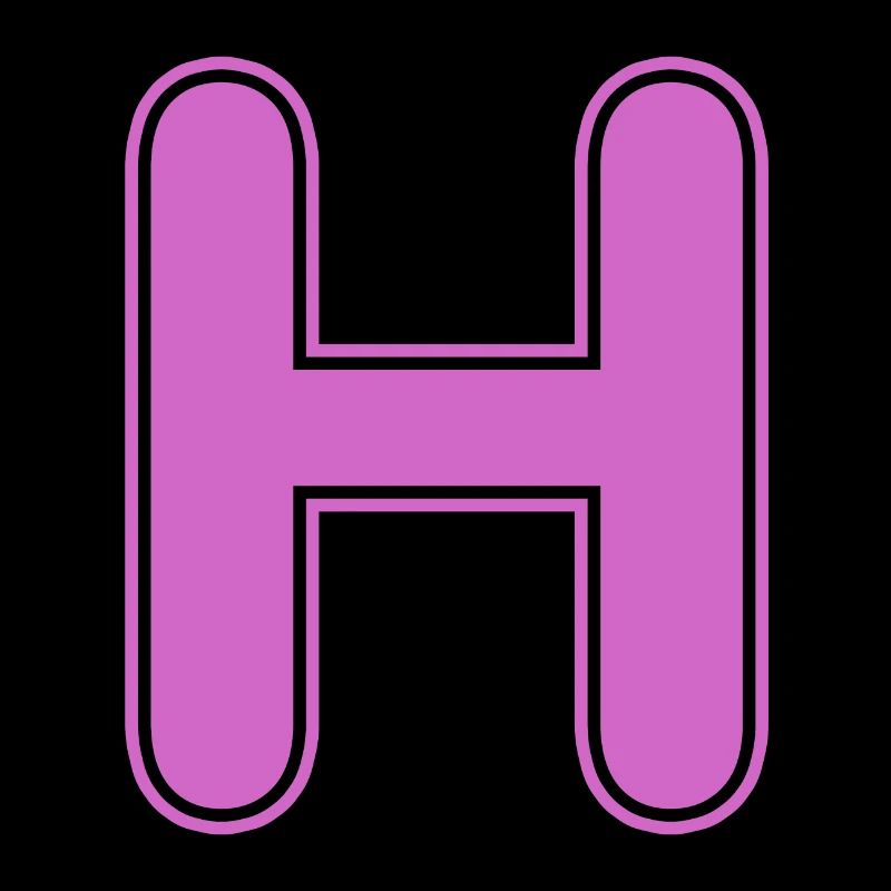 H lettre Alphabet Nom Épeller Cadeau