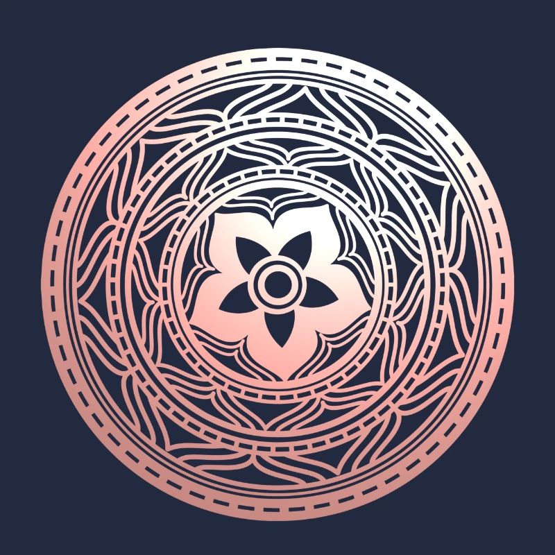 Pastel Floral Mandala Pattern