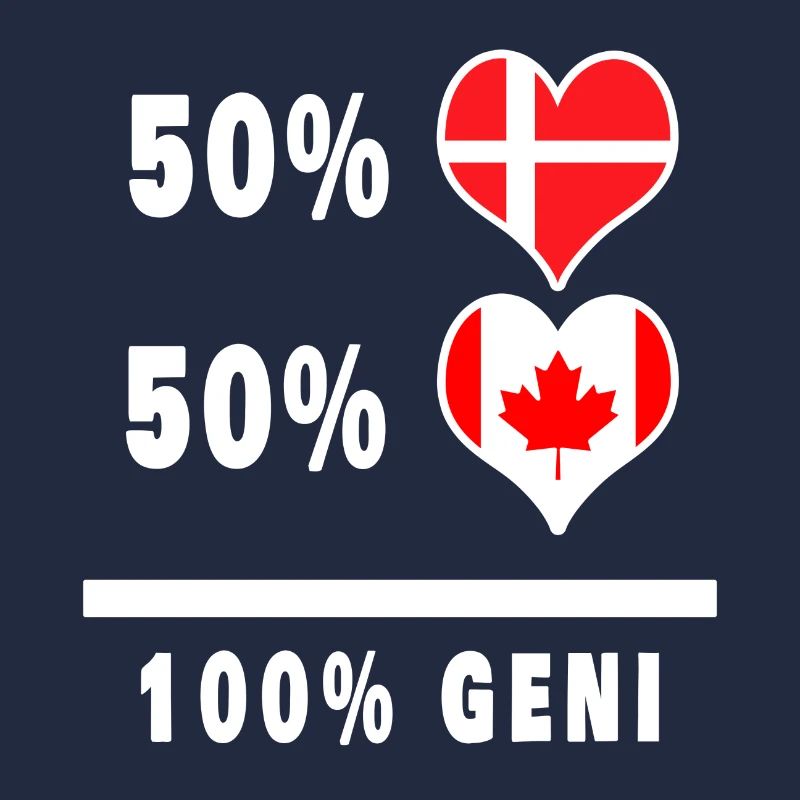 Drapeau 100% génie du Canada et du Danemark