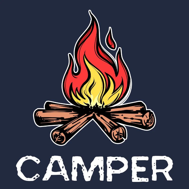 Campfire Saying Camper Camping Campsite