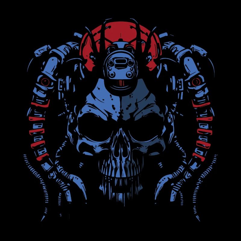 SKUL Rouge Bleu