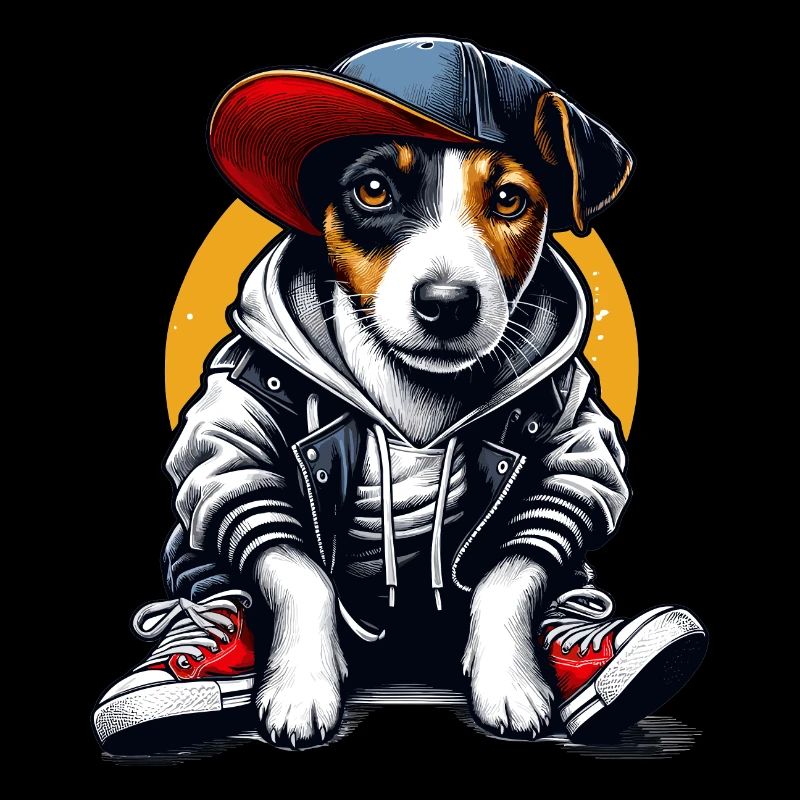 Jack Russell Terrier cool hip hop cadeau