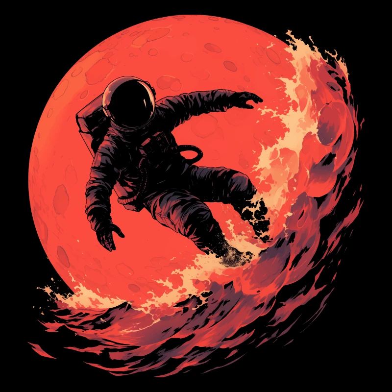 Astronaute Surfeur