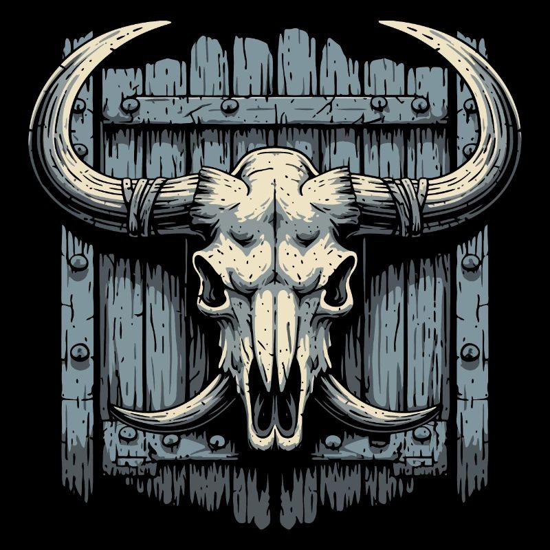 Bison-Schädel