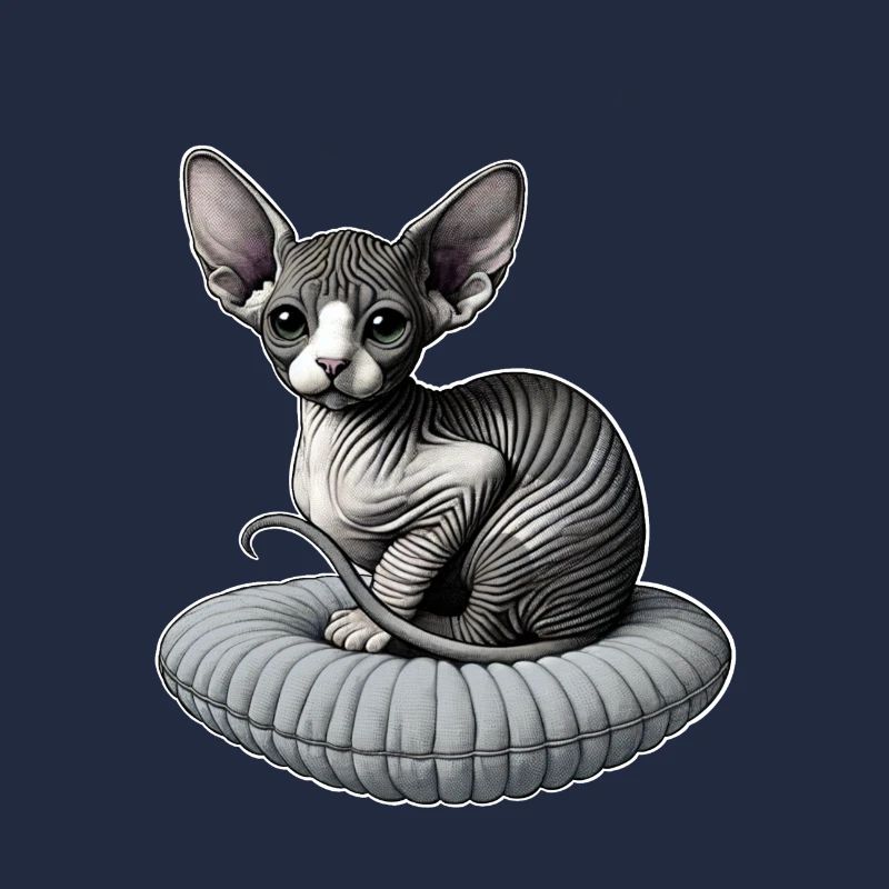 Petit chat Sphynx