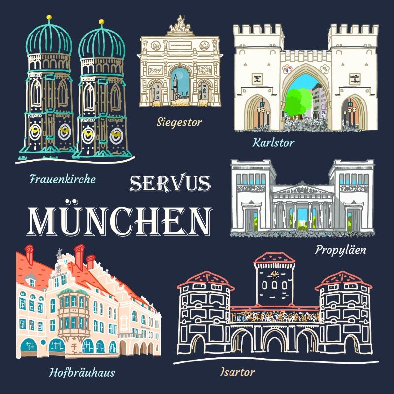 Munich, Dessin à la main, Bavière
