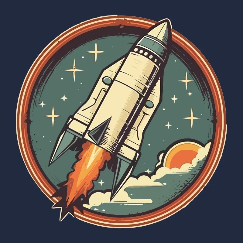 Fusée Rétro - Fusée Spatiale