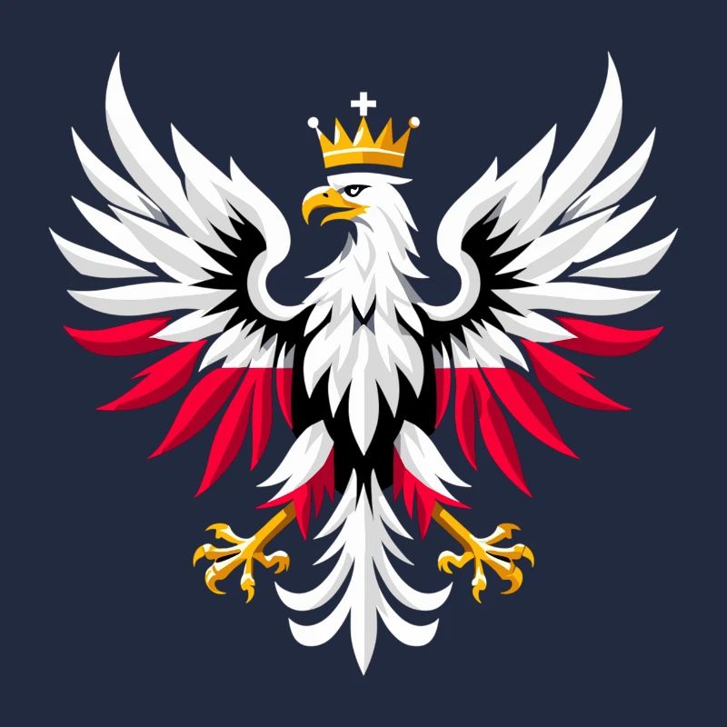 Pologne Polska Aigle drapeau Minimalisme Cadeau