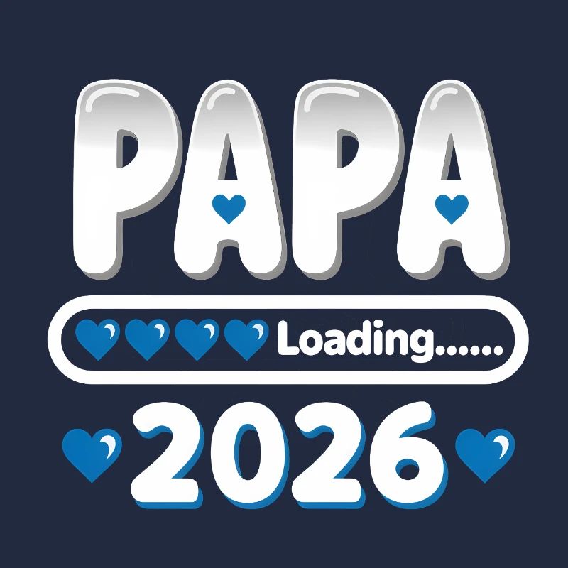 2026 Papa Loading – werdender Vater Geschenk