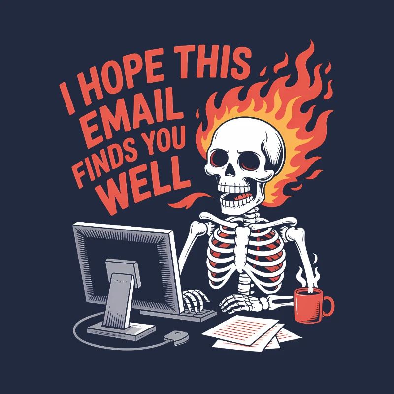 Ich hoffe, diese E-Mail kommt bei dir gut an - Lustiges T-Shirt
