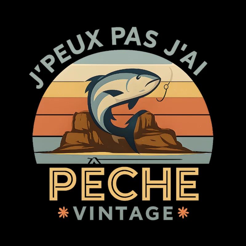Peche Vintage Illustration