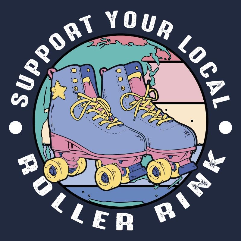 Rollschuhe Roller Skates Symbole Mädchen Rollschuh