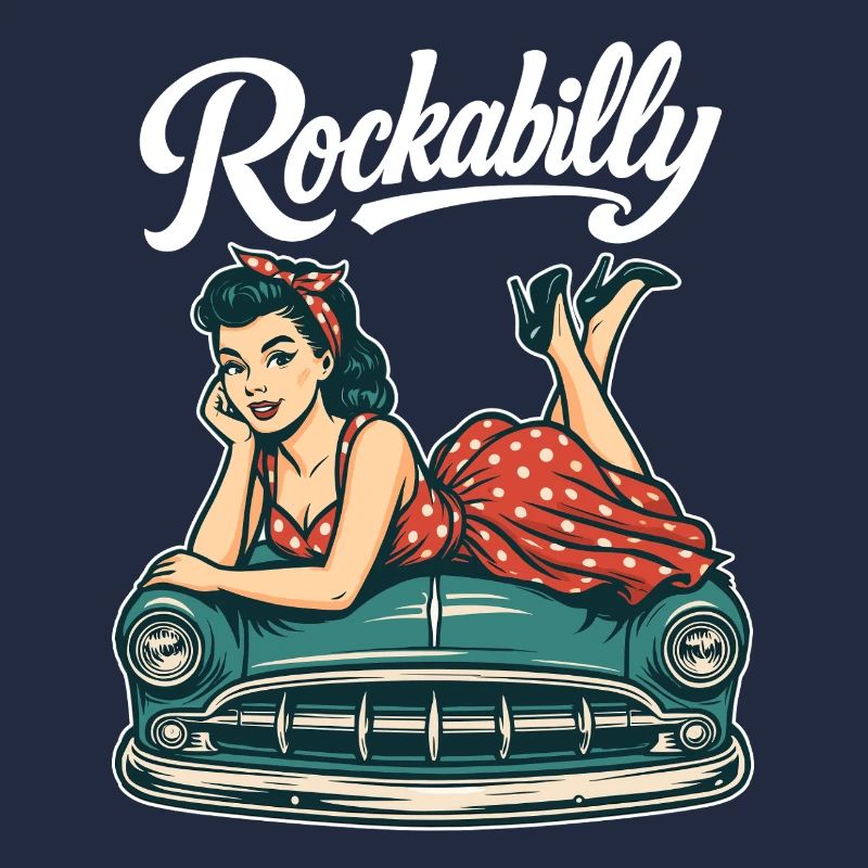 Rockabilly Oldtimer Auto Pin Up Retro Geschenk
