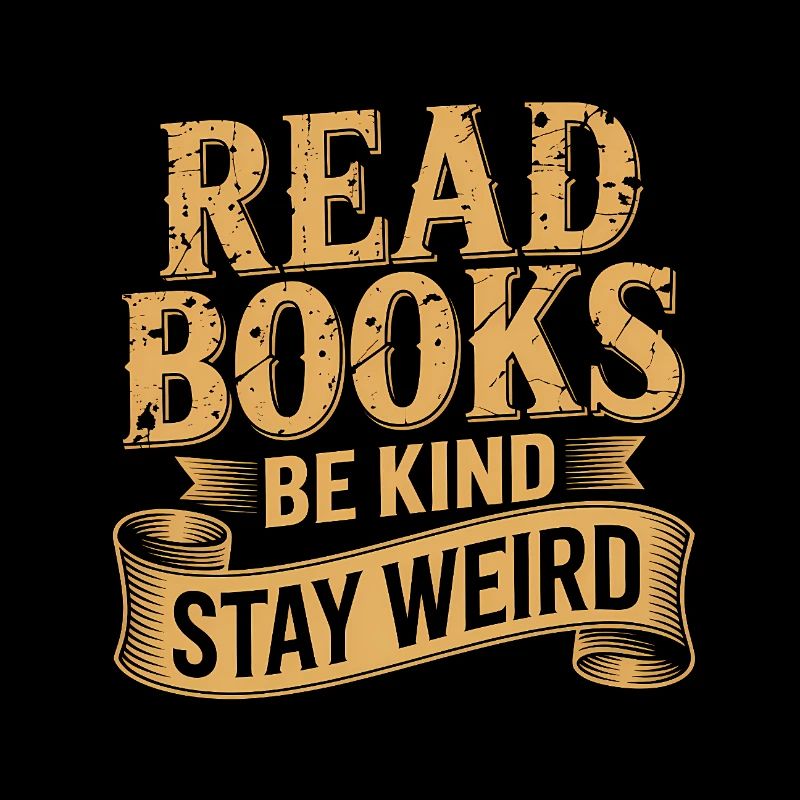 Read Books, be kind, stay weird - Cool Book Lover 