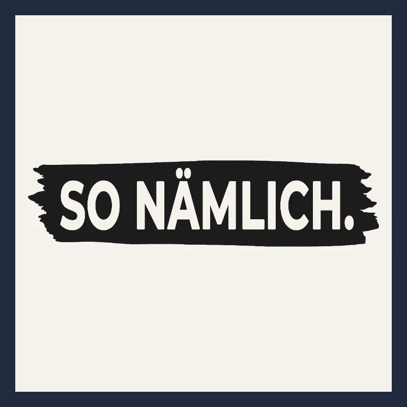 THAT'S HOW IT IS. – Poster with statement design