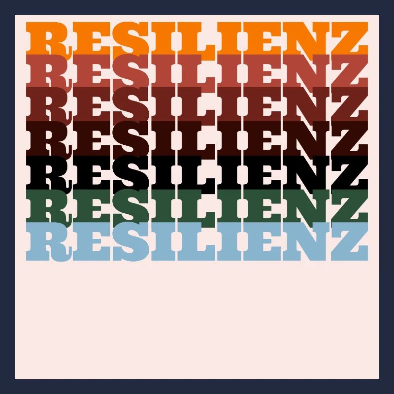 Resilience Colored Print Typography