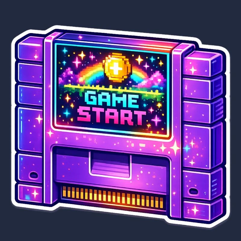 Néon Retro Arcade Start