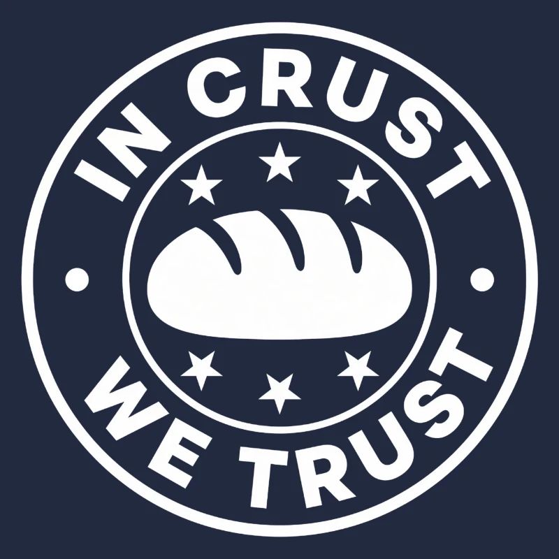 In Crust We Trust Bread Logo