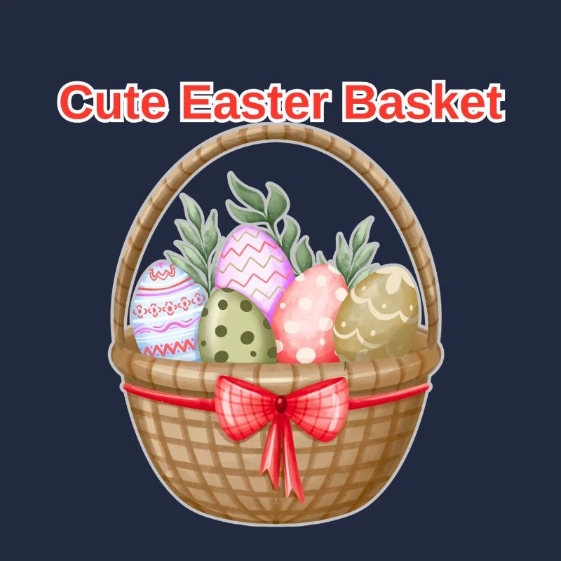Cute Easter Basket Shirt – Easter Eggs Tee