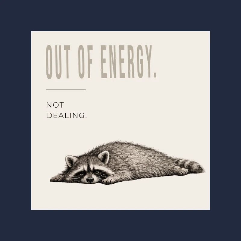 Need Coffee Lazy Raccoon Meme