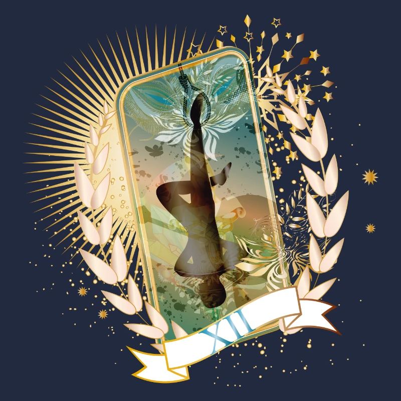 artfully Designed Tarot Card The Hanged
