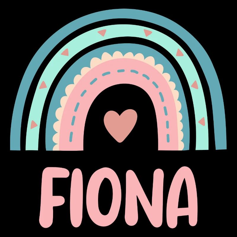 Fiona Name Regenbogen Baby