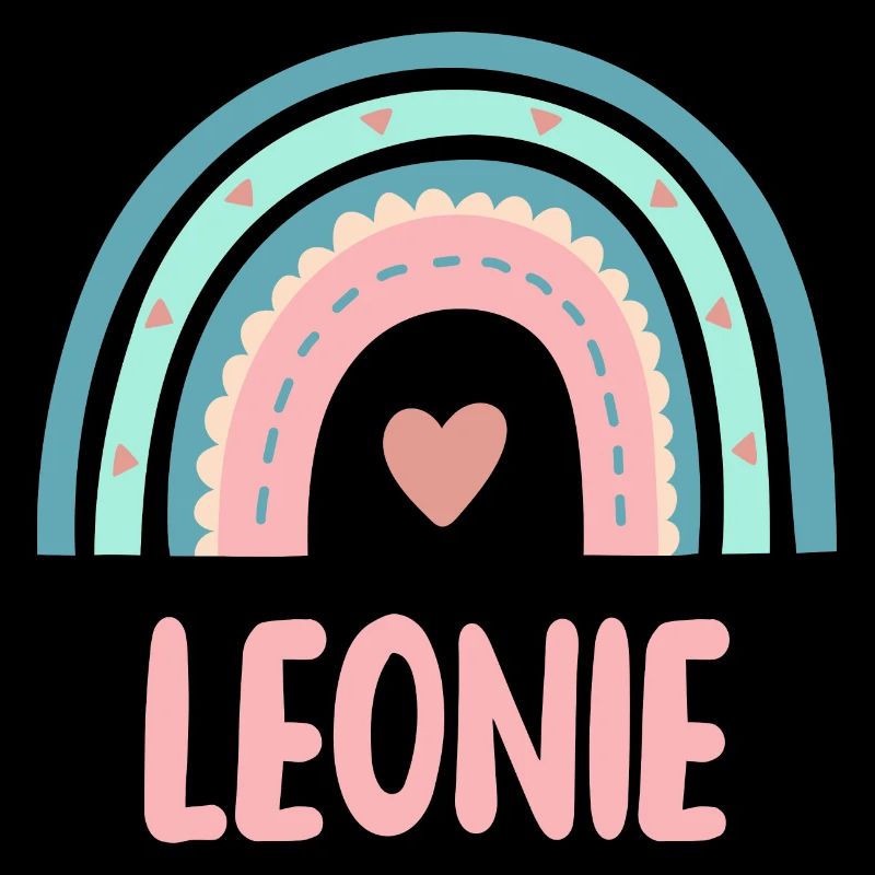 Leonie Name Regenbogen Baby