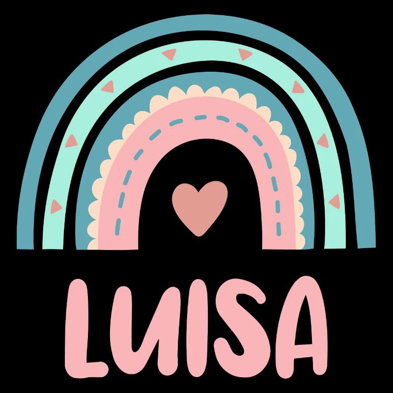 Luisa Name Regenbogen Baby