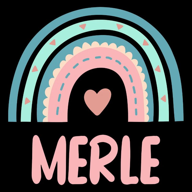 Merle Name Regenbogen Baby