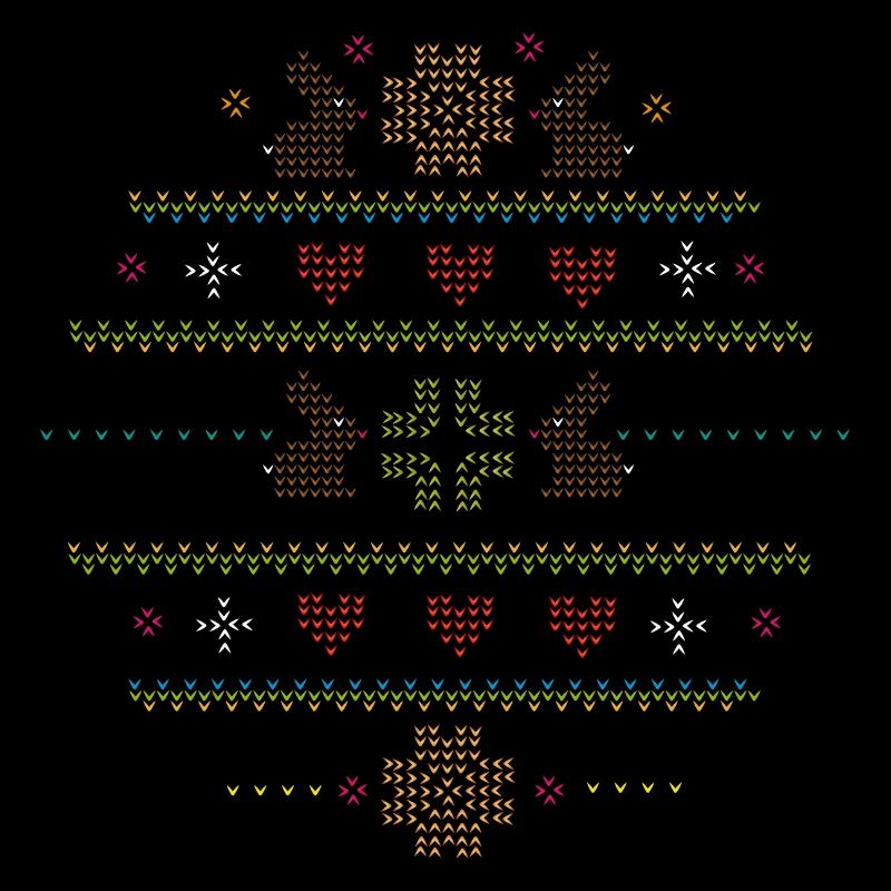 Easter motifs in knitting pattern style for Easter