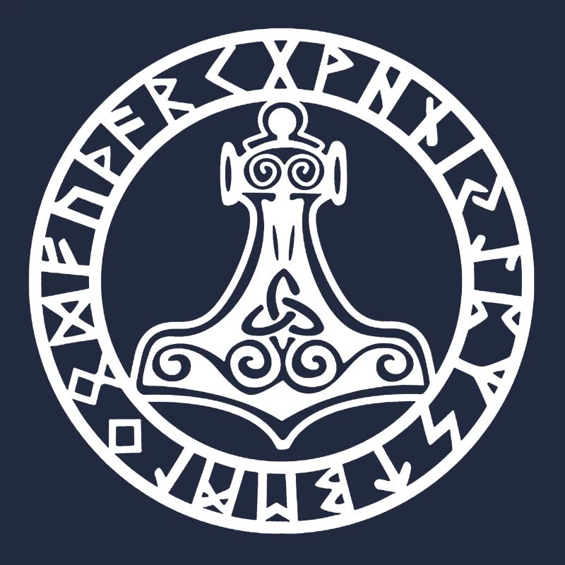 Marteau viking blanc