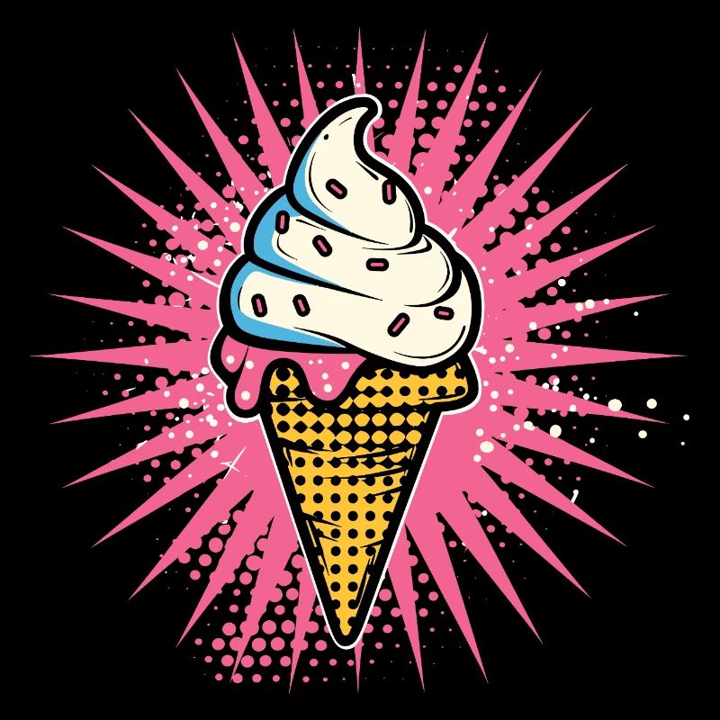 Glace Dessin animé Look