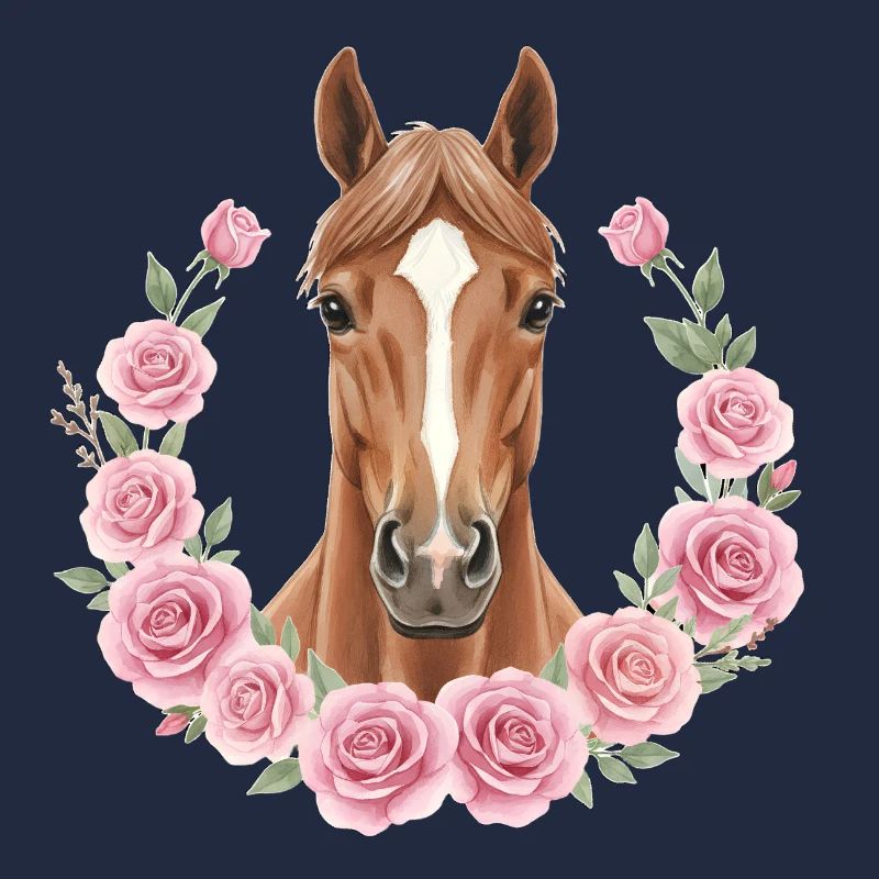 cheval brun