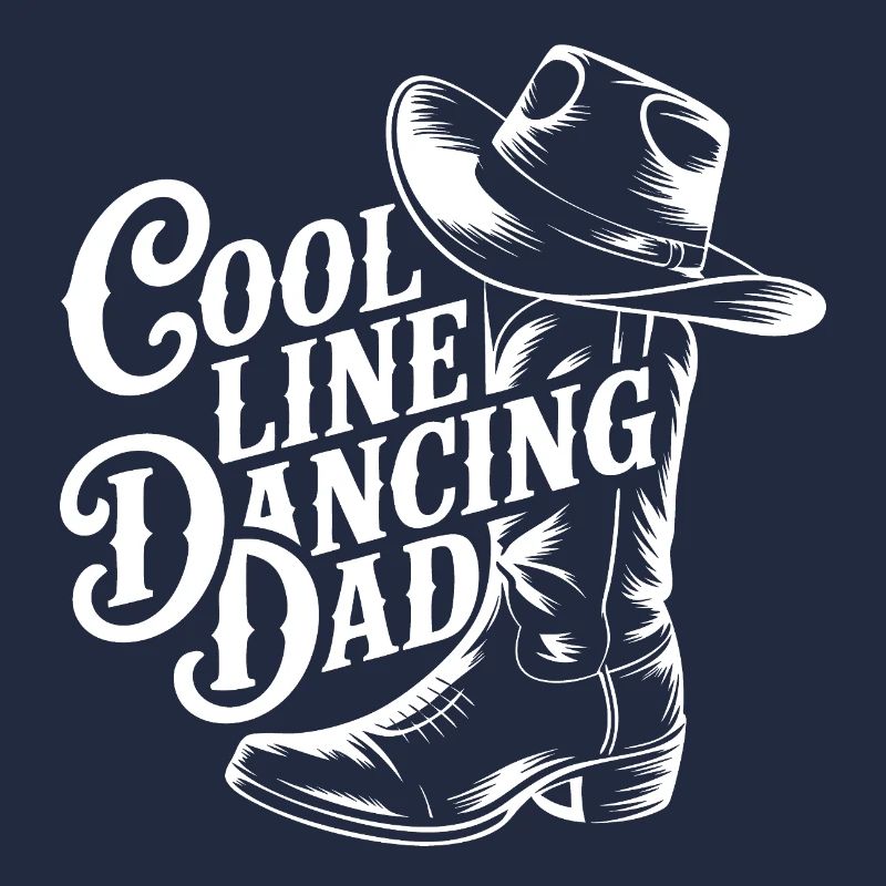 LineDance Dad Cowboy Stil