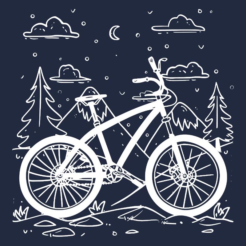 Cycliste de dessin animé