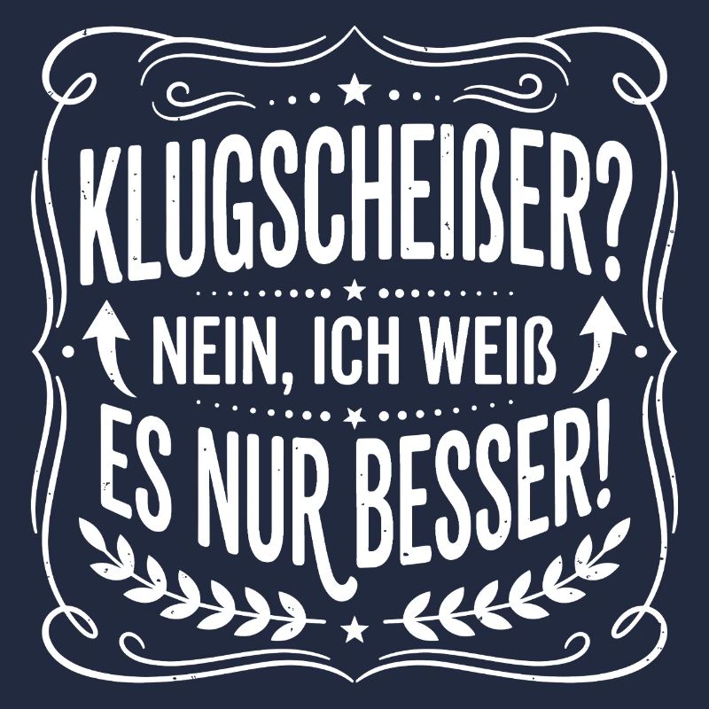 Klugscheißer Spruchbadge