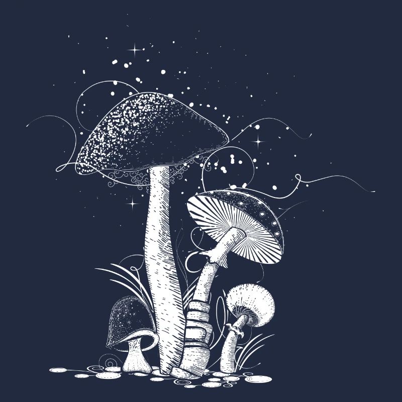 four mushrooms
