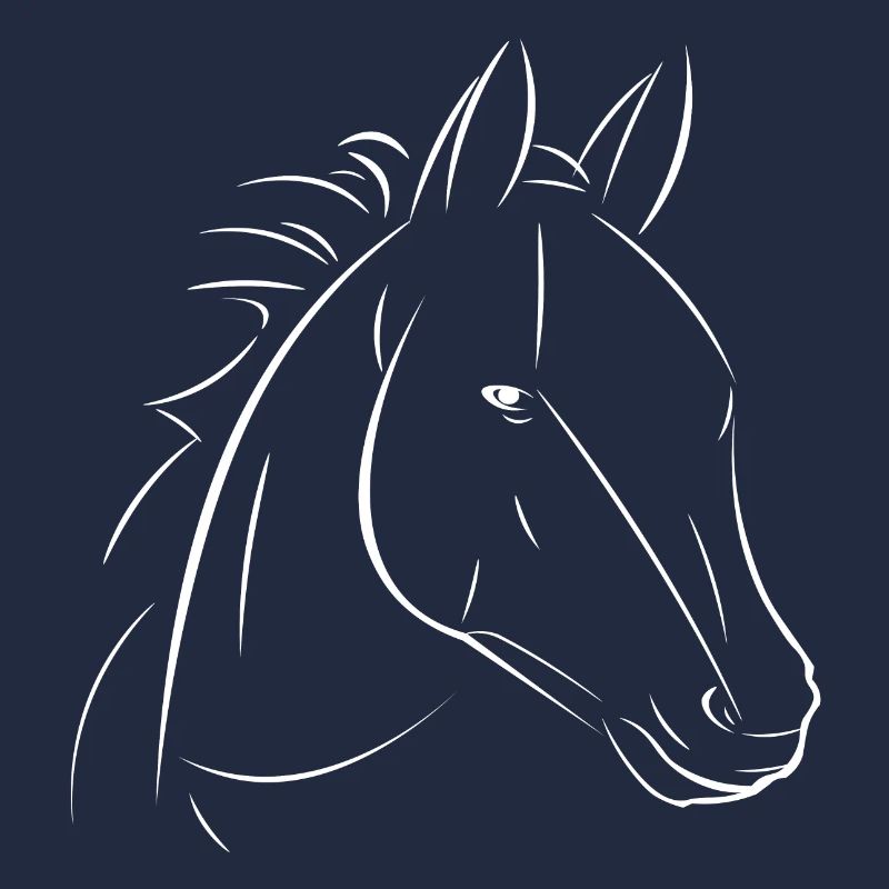 Horse Line Drawing Contrast