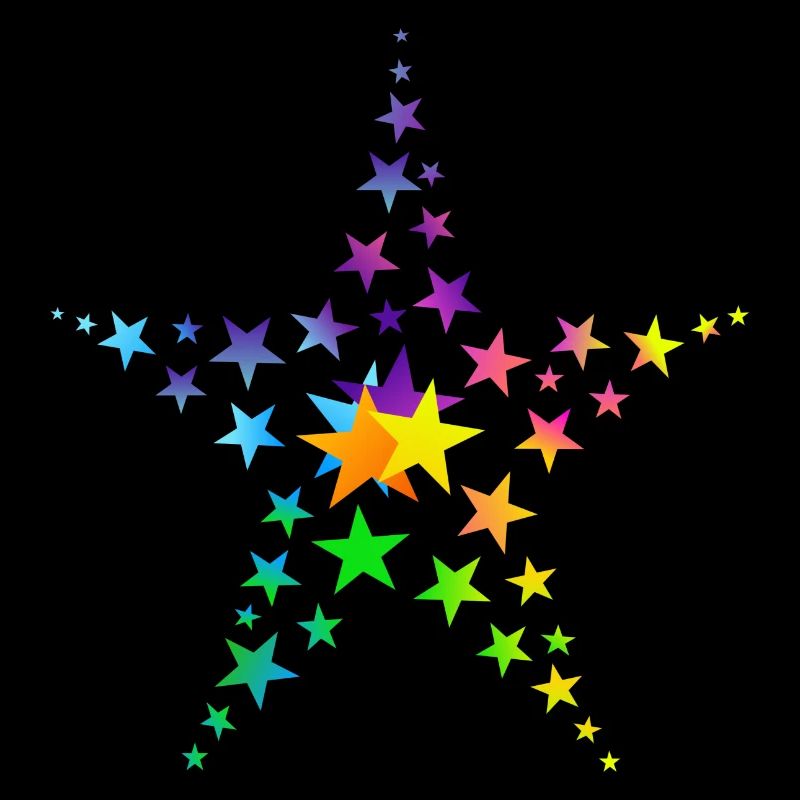 Sterne bunte Sterne viele Sterne