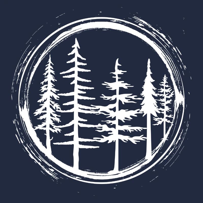 Kreis Wald Silhouette