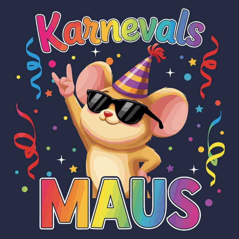 Karnevalsmaus Köln Karneval Rock Geschenk