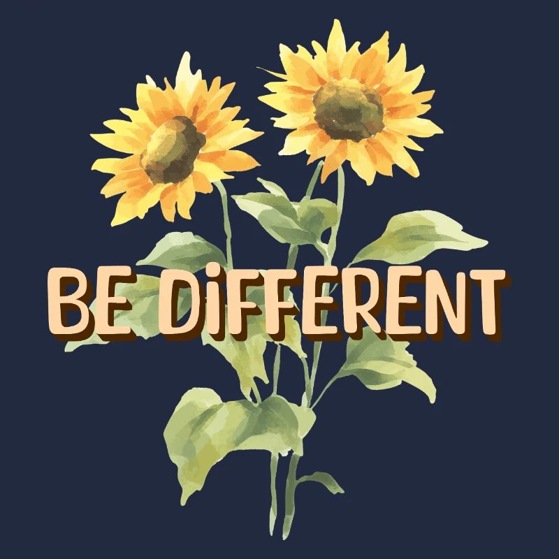 BE DIFFERENT Tournesol Amour de soi Positivité