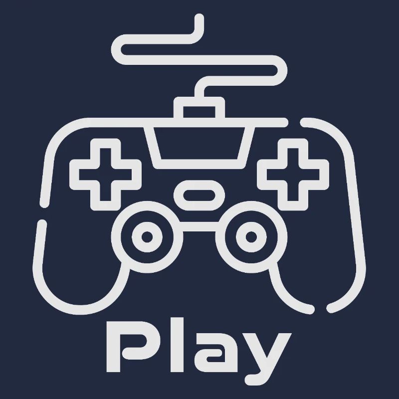 Retro Gaming Controller Illustration