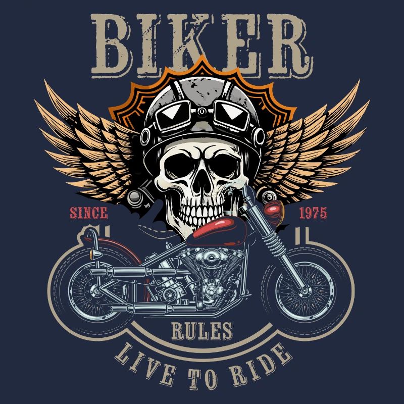 Biker Rules - Since 1975 - Live to Ride