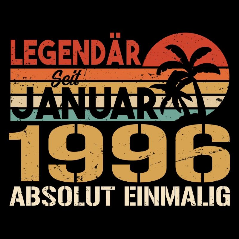 Geburtstagsgeschenk geboren im Januar 1996