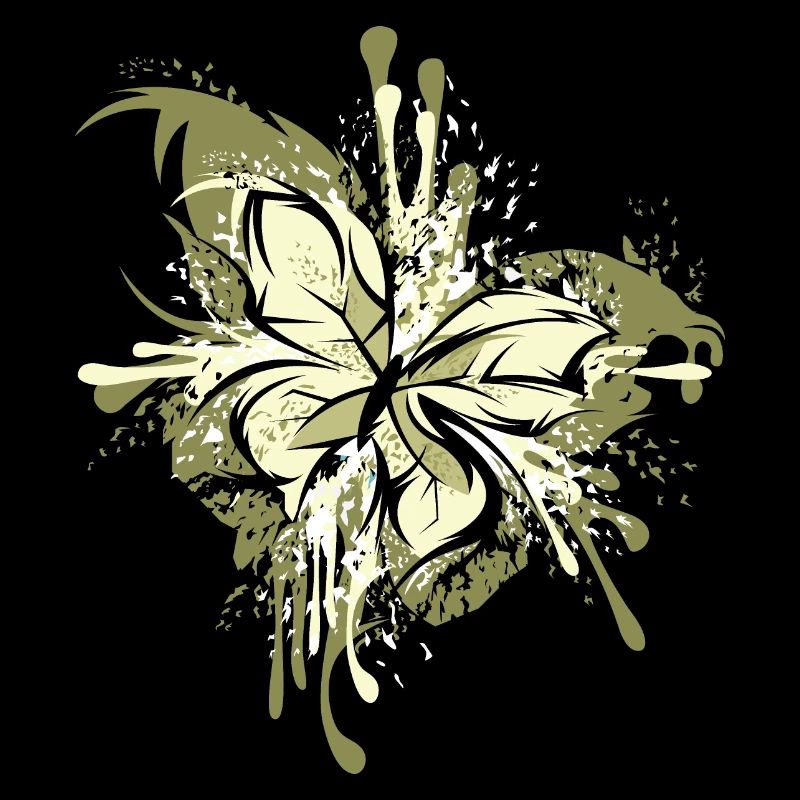 Papillon Abstrait Explosion Couleurs Graphique