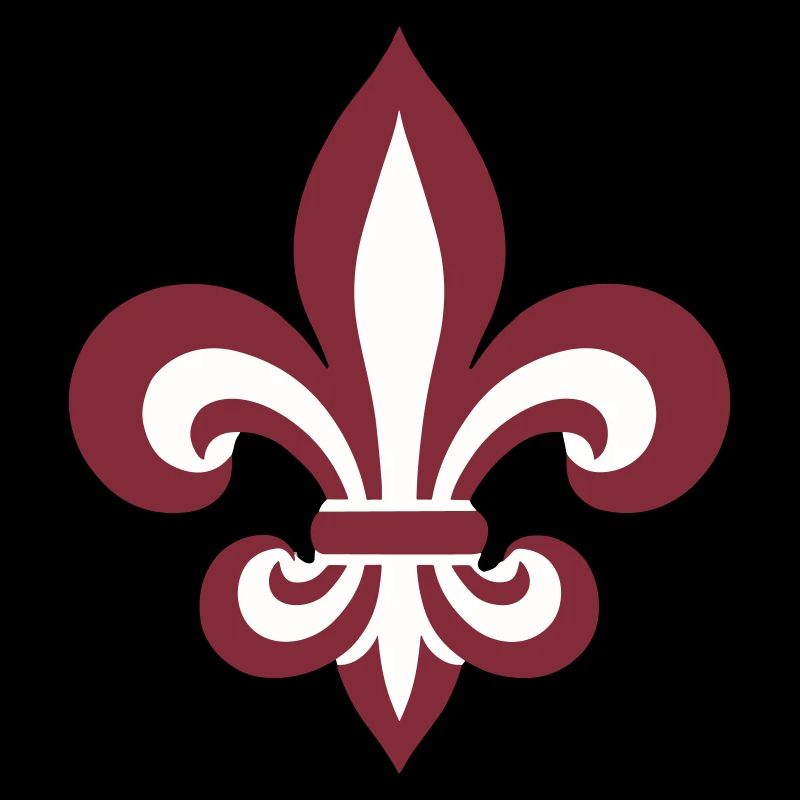 Emblème de Lys Français audacieux